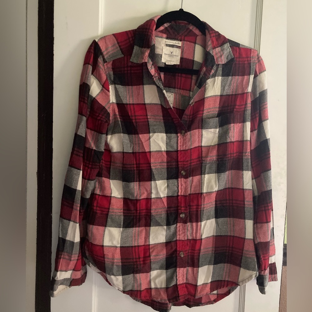 American Eagle Ahh-Mazingly Soft Boyfriend Fit Flannel